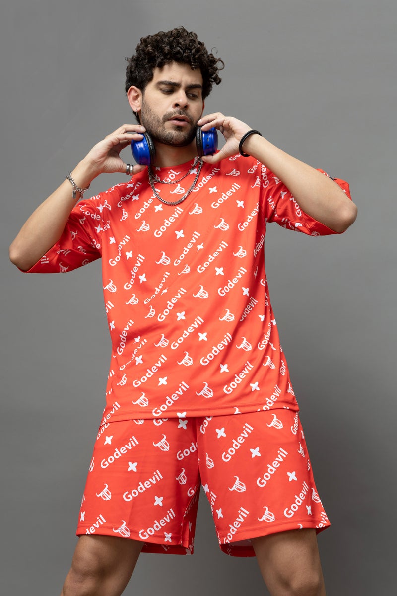 Go Devil Printed Co-Ord Set For Men - Image 4